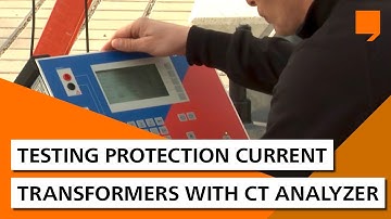 Testing protection current transformers with CT Analyzer