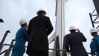 Astronauts Visit Launch Pad 39A with Elon Musk