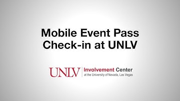 How to use Event Pass for Mobile Check-In at UNLV (for event organizers)