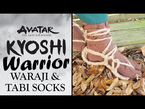 Kyoshi Warrior Cosplay: Samurai Footwear (Waraji and Tabi Socks)