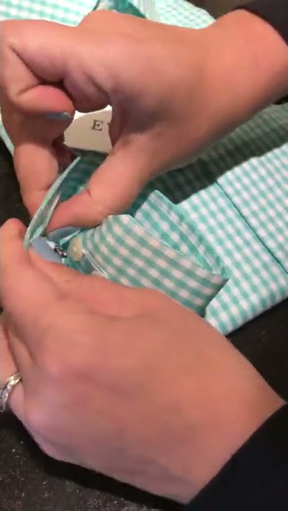How to use cuff links on a button-sleeve Eton shirt