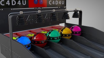 Marble Run Animation #7 Ultimate ❤️ C4D4U