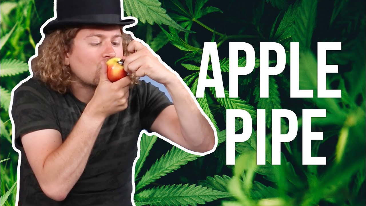 How to smoke out of an apple 🍎 make a pipe out of fruit