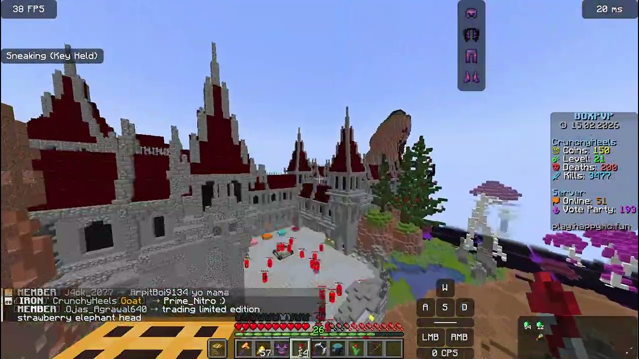 bro cant hit me even one time XD - happymc boxpvp