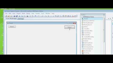 how to create a very simple screen capture program in vb 2008