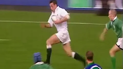 Peter Stringer tap tackle on Dan Luger