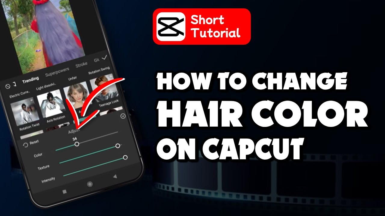 How to change hair color on capcut 2024 | Initial Solution - YouTube
