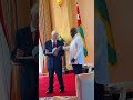 President Museveni 🇺🇬🤝🇬🇧 Mr Stanley Johnson, father of former UK Prime Minister Boris Johnson
