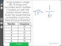 Theoretical and Experimental Probability