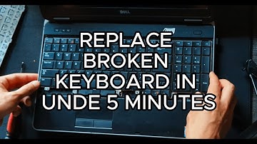HOW TO REPLACE BROKEN KEYBOARD ON DELL LATITUDE E6540 IN UNDER 5 MINUTES