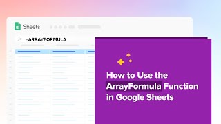 Arrayformula in Google Sheets by Googlesheet with MAHI 9 views 1 month ago 15 minutes
