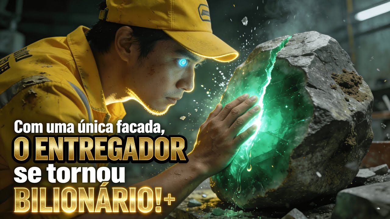 Com uma única facada, o entregador se tornou bilionário instantaneamente!