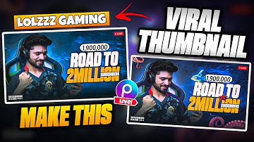 Make Awesome Live Thumbnails like ​⁠@LoLzZzGaming and Get Viral in Seconds🔥| *Using Picsart Only*