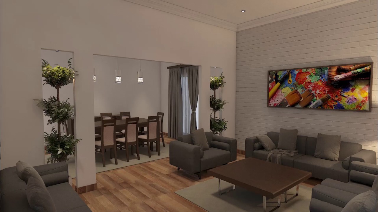 Design Of Drawing And Dining Room