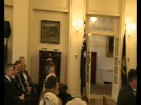 Ministry Swearing In Government House Canberra