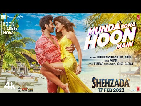 Munda Sohna Hoon Main Lyrics from Shehzada is a Hindi song sung by Diljit Dosanjh, Nikhita Gandhi 