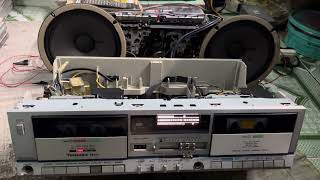 Đầu cassette technics Huyền thoại một thời M222 hàng bãi về thay dây cudoa là chạy ok SĐT 0942383562