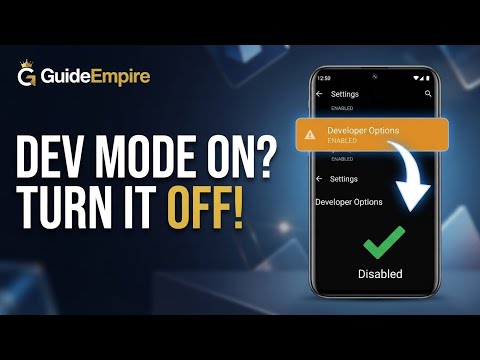 how to turn off developer mode