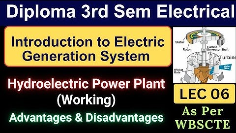 Hydroelectric Power Plant | Introduction to Electric Generation System |LEC 06| Diploma 3rd Sem EE
