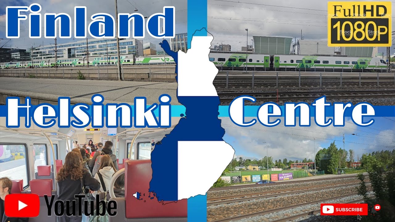 Finland Helsinki Travelling in HSL Train 🚆 Puistola to Helsinki Centre