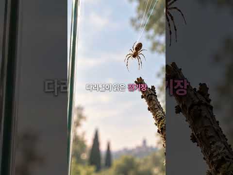 거미는 바람이 없어도 전기로 날아오른다