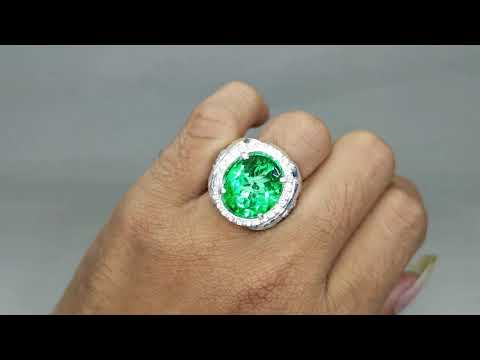 Batu Cincin Green Topaz Hijau Kotak asli (Kode 1628). 