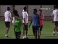 حماس المدرب فيتور بيريرا في أول تدريب مع الاهلي السعودي