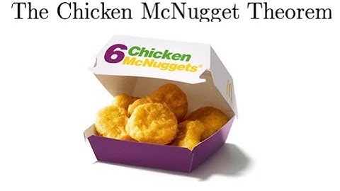 The Chicken McNugget Theorem