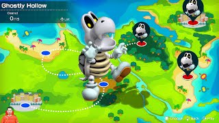Super Mario Party - boss Dry Bones pass Challenge Road - Ghostly Hollow