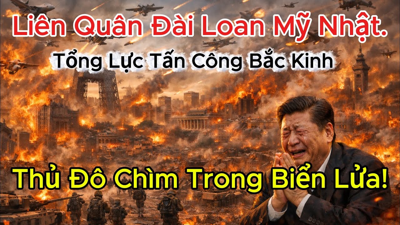 Liên Quân Mỹ Nhật Đài Loan Tổng Tiến Công Bắc Kinh Trung Quốc: Thủ Đô Bị Biến Thành Đống Đổ Nát.