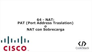 64 - NAT: PAT (Port Address Traslation)/NAT con Sobrecarga [Packet Tracer 7 - GNS3]