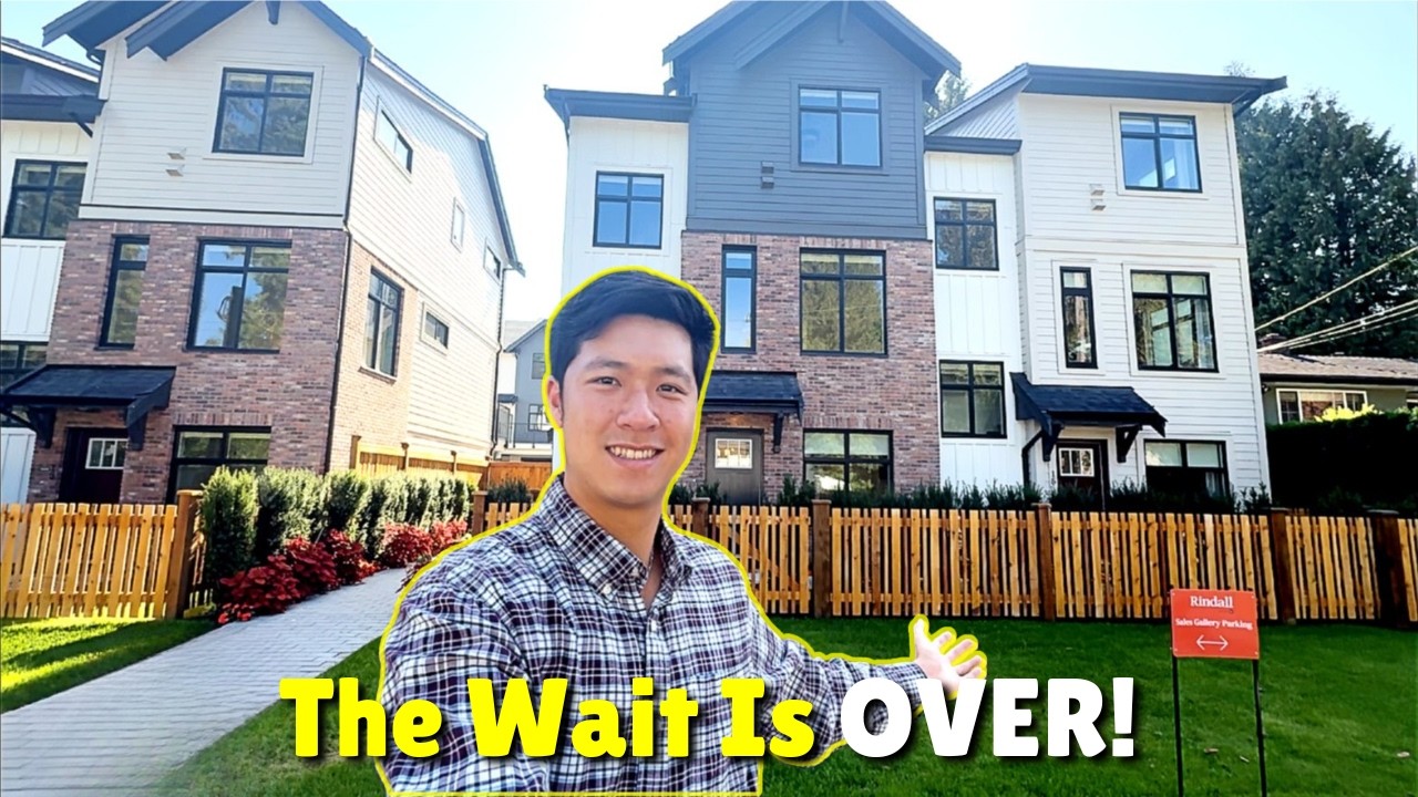 Супер РЕДКИЙ новый жилой комплекс в Ванкувере, Британская Колумбия, с красивыми таунхаусами (Порт...