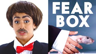 Jet Packinski Touches a Hairless Rat, Rooster & Other Weird Stuff in the Fear Box | Vanity Fair