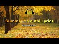 Black diamond - Summer Yomuthi (Lyrics Video)