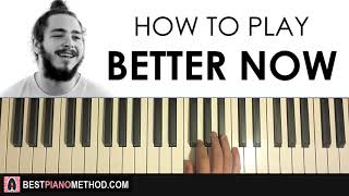 HOW TO PLAY - Post Malone - Better Now (Piano Tutorial Lesson) screenshot 4
