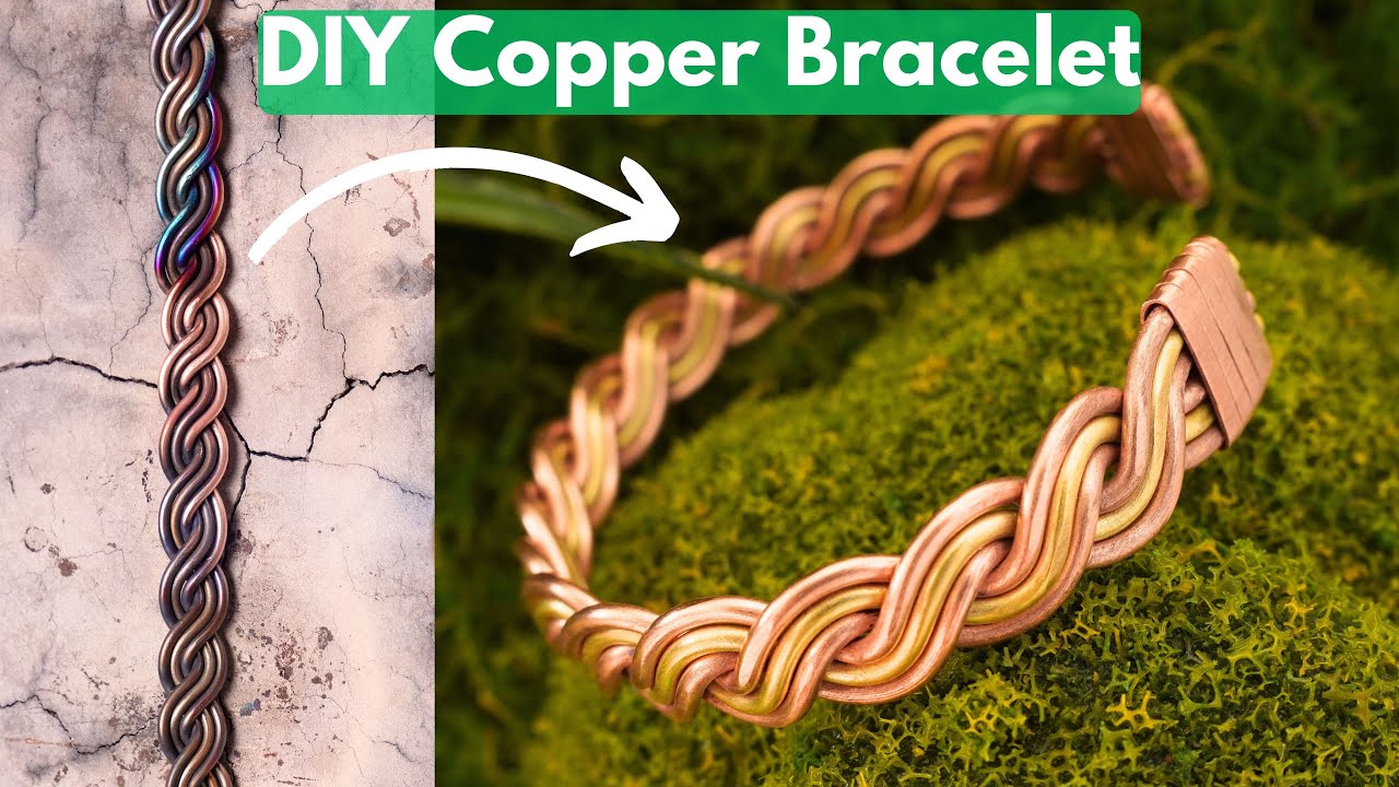 Make a Stunning Copper Bracelet 🌿 Easy Wire Wrapping | No Soldering