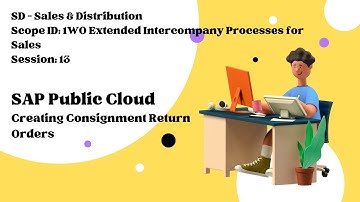Session 13 - Creating Consignment Return Orders (Scope ID: 1WO)