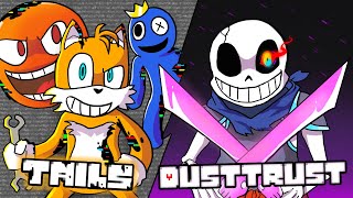 If Corrupted TAILS \u0026 STEVEN Met DUSTTRUST SANS (FNF Pibby Animation as UNDERTALE)