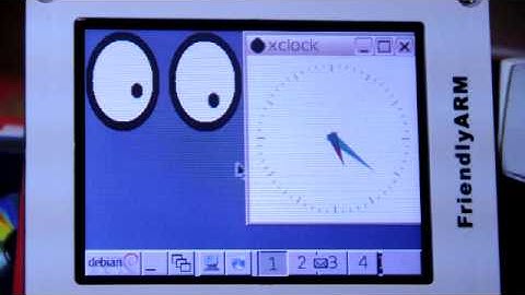 icewm and debian on mini2440 video 2