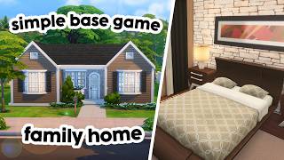 Simple Base Game Home // The Sims 4 Speed Build