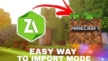 Easy Trick To Import Mods In Minecraft PE Zip File Folder File Import In Mcpe |