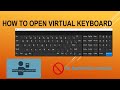 How to open virtual keyboard on computer. No extra software required.