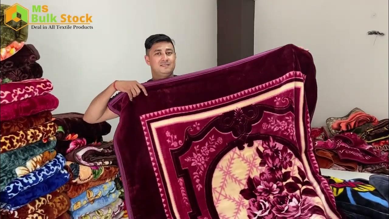 Mink Blanket wholesale Market Panipat Direct Factory से Branded