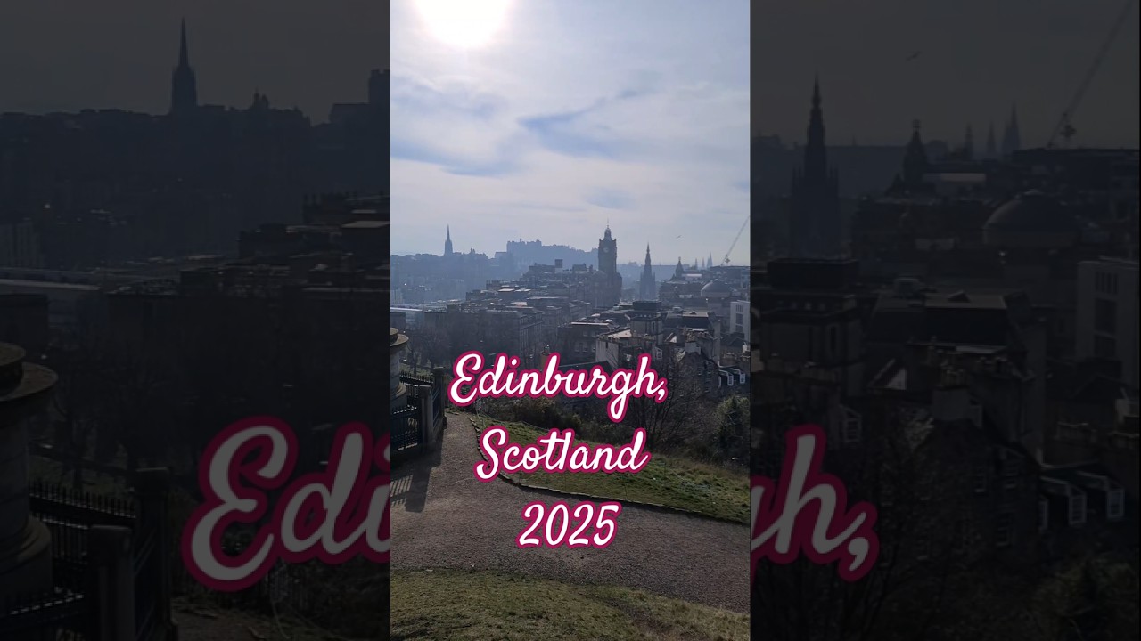 Calton Hill in Edinburgh, Scotland March 20th 