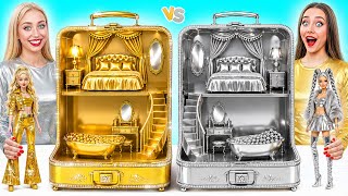 Harika Bebek Evi İnşası Altın Vs Gümüş Meydan Okuma Muhteşem Yaratıcı Mücadele Multi Do Girls