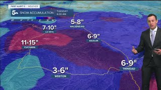 Damaging wind and heavy snow with low visibility