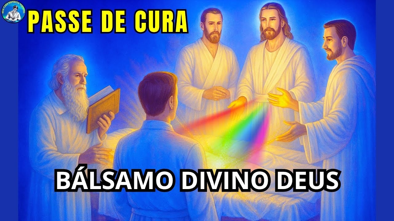 A LUZ CURADORA com BÁLSAMO DIVINO de DEUS — PASSE DE CURA com DOUTOR BEZERRA e DOUTOR BARSANULFO