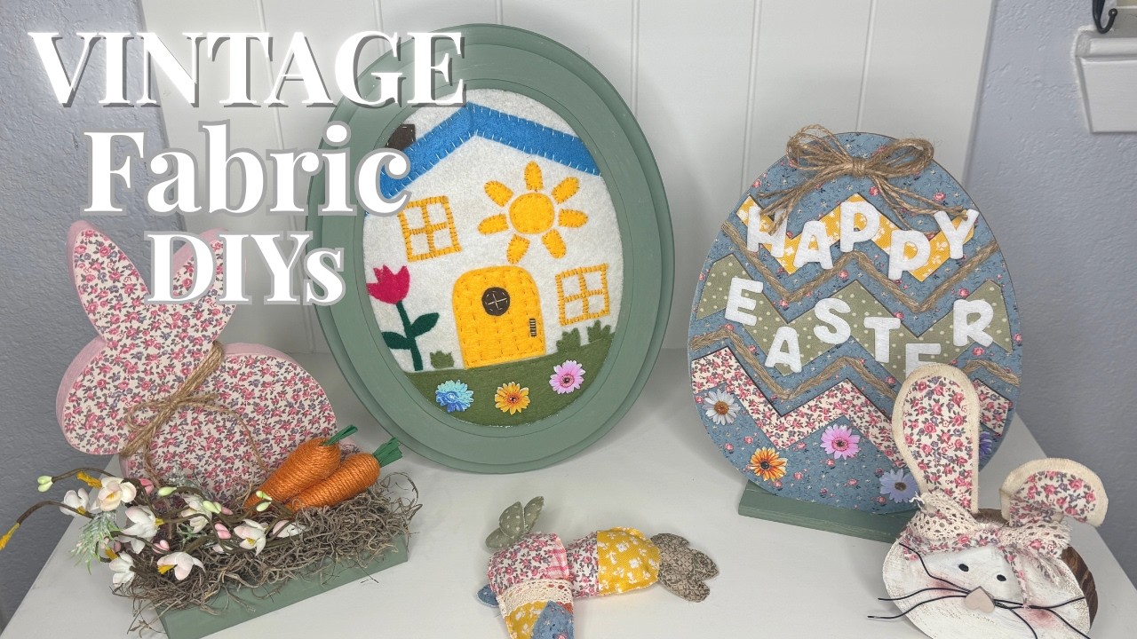 Пасхальные поделки из винтажной ткани