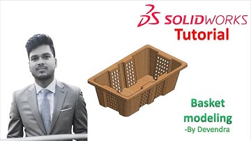 Solidworks Tutorial : How to make a Basket ? || By Devendra #solidworks #cad #3d