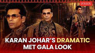 Karan Johar’s Met Gala Debut Shines In Raja Ravi Varma-Inspired Manish Malhotra Look | Screen